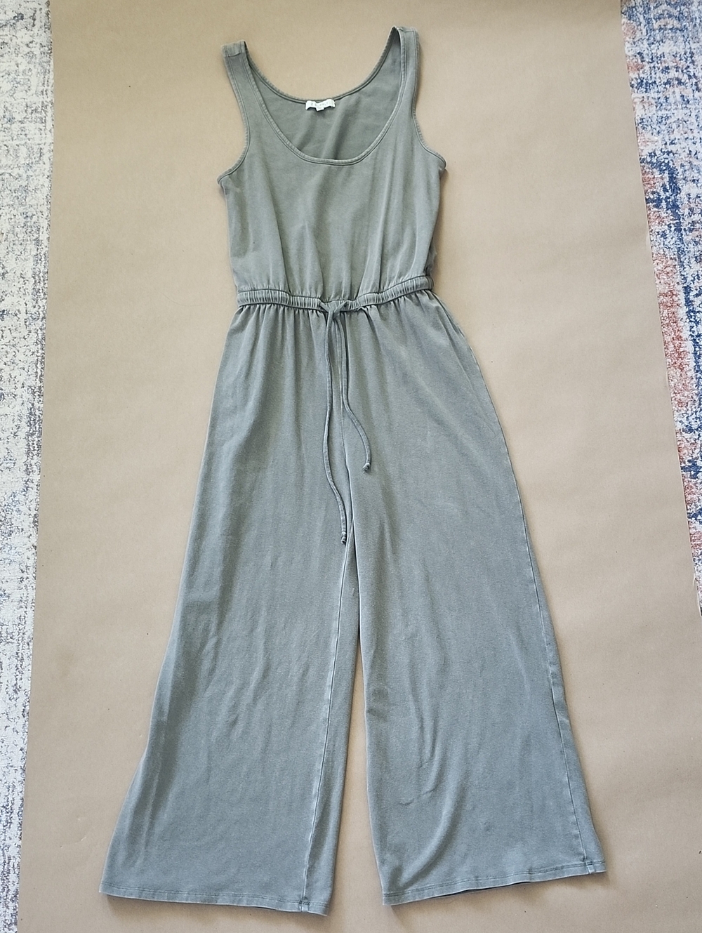 Z Supply Olive Tank Wide-Leg Jumpsuit- Soft!